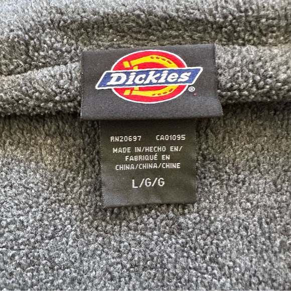 Dickies Camo Jacket size large hooded fill zip pockets Sherpa interior - Picture 6 of 11